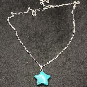 Dyed Howlite Star Pendant Necklace